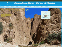 Tablet Screenshot of escalade-au-maroc.com